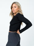 Brookman Sweater Black Princess Polly  Cropped 