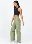 product Princess Polly Low Rise Pants Low Rise Pants Low Rise Pants  Fallout Mid Rise Cargo Pants Green