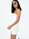 product Princess Polly Square Neck  Sebastian Strapless Mini Dress White