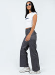 product Princess Polly High Waisted Pants High Waisted Pants  Parkham Utility Pants Slate