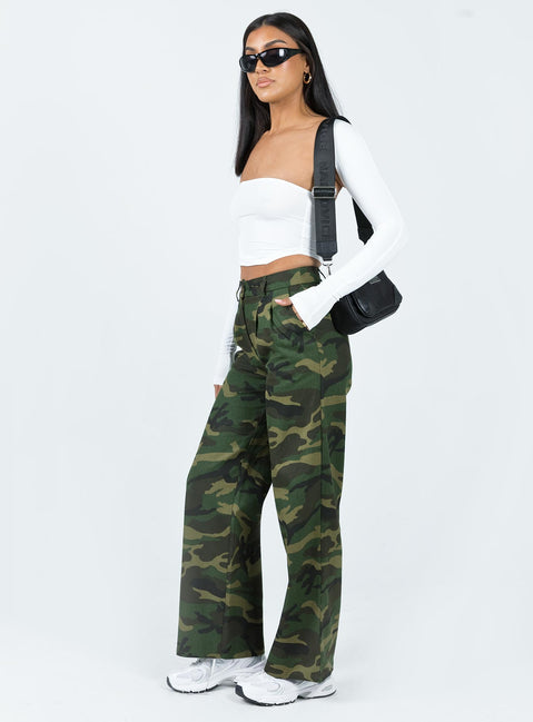 product Princess Polly  Archer Pants Camouflage