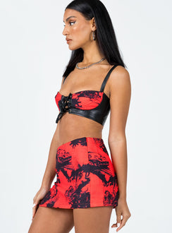 product Main Stage Mini Skirt Red / Black Princess Polly  Mini Skirts 