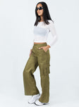 Princess Polly   Cademan Cargo Pants Khaki