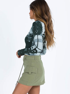 product Torres Cargo Mini Skirt Khaki Princess Polly  Mini Skirts 