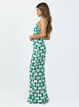 product Princess Polly Crew Neck  Seri Slip Maxi Dress Green Multi