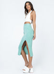 product Ella Brooke Knit Midi Skirt Sage Princess Polly  Maxi 