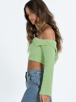 Salas Sweater Green Princess Polly  Cropped 