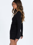 product Princess Polly Square Neck  Myall Long Sleeve Mini Dress Black