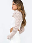 Madden Sweater Beige Princess Polly  Cropped 