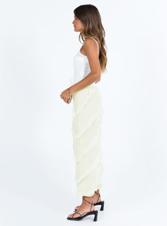 product Mullins Bias Cut Maxi Skirt Lemon Princess Polly  Maxi 