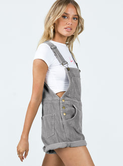 Overalls Corduroy material Adjustable buckle straps Button fastening at sides Large chest pocket Classic four pockets  Gold-toned hardware  Fixed rolled hem
