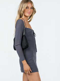 product Princess Polly Square Neck  Stassie Mini Dress Grey