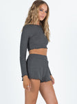 Patton Long Sleeve Set Charcoal