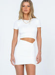 product Princess Polly Crew Neck  Kailani Mini Dress White