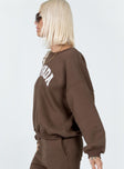 Nevada Sweatshirt Brown Princess Polly  regular 