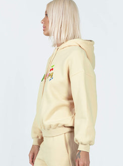 Dream A Little Dream Hoodie Beige Princess Polly  Cropped 