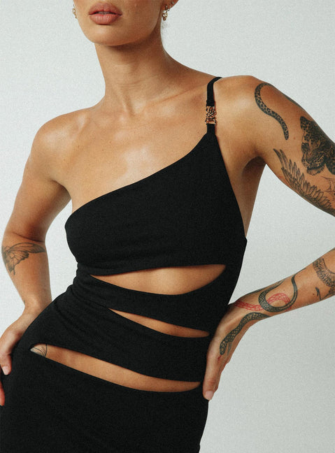 product Princess Polly Square Neck  Jagger & Stone Claudia Maxi Dress Black