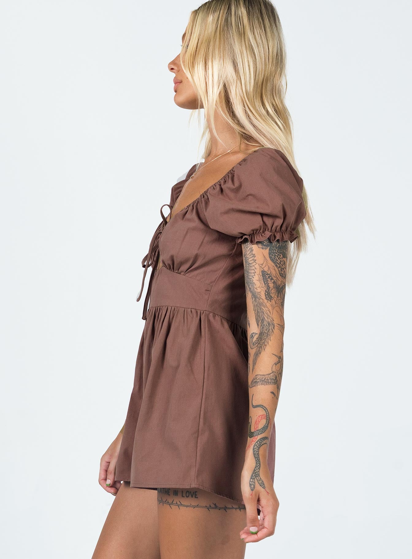 Merideth Romper Brown