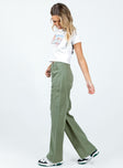 product Princess Polly High Waisted  Bassett Cargo Jeans Khaki