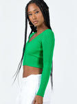 product Princess Polly  Trucco Long Sleeve Top Green