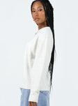 Highview Boucle Sweater White Princess Polly  regular 