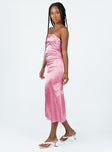 Princess Polly Square Neck  Shaya Strapless Maxi Dress Pink