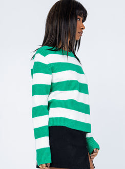 Audrina Sweater Green Princess Polly  regular 