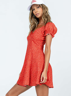 product Princess Polly Crew Neck  Baily Mini Dress Red