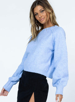 Helenna Sweater Blue Princess Polly  Cropped 