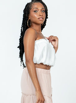 product Princess Polly Sleeveless Square Neck  Stockard Strapless Top White