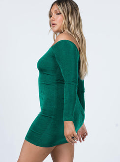 product Princess Polly High Neck  Estelle Mini Dress Green