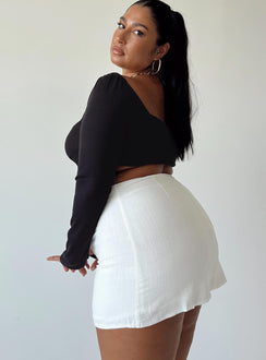 product Selby Mini Skirt White Curve Princess Polly  Mini Skirts 