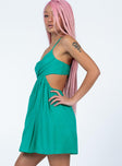 product Princess Polly Asymmetric Neckline  Sean Mini Dress Green