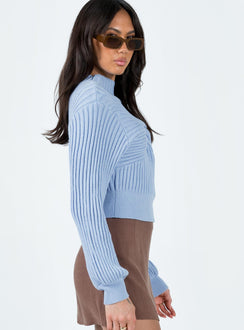 Cardoc Sweater Blue Princess Polly  Cropped 