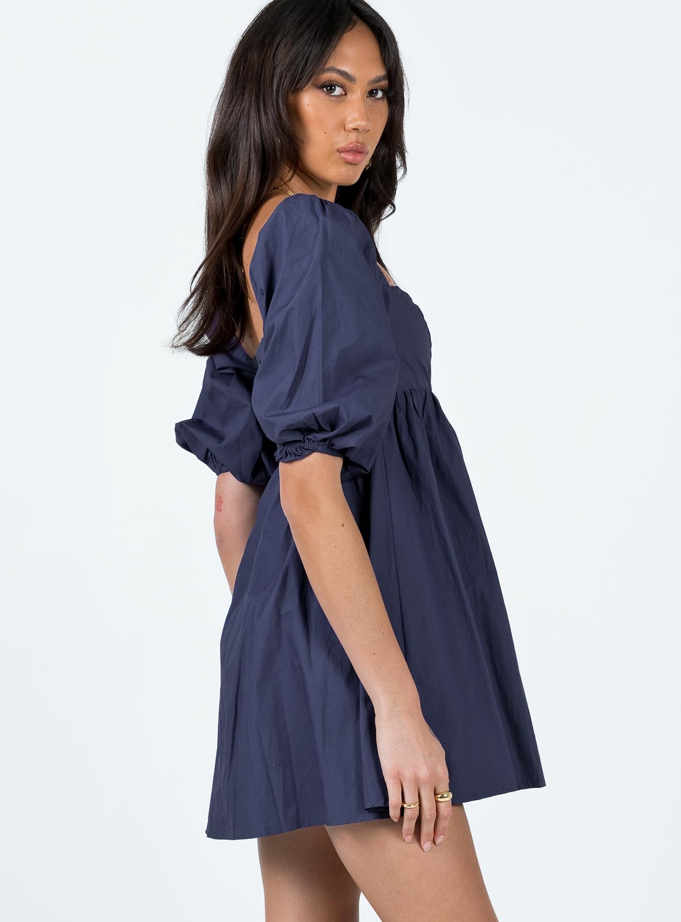 product Princess Polly Square Neck  Vana Mini Dress Navy