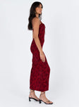 product Princess Polly Boat Neck  Noda Maxi Dress Burgundy