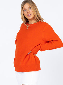 Larissa Sweater Orange Princess Polly  regular 