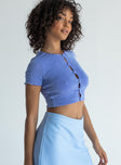 Princess Polly  Maxwell Top Blue