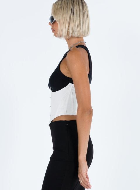 product Princess Polly Short Sleeves Crew Neck  Rosina Underbust Corset White