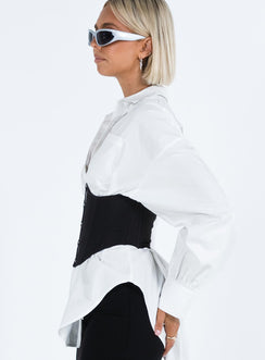 product Princess Polly Full Sleeves Crew Neck  Rosina Underbust Corset Black