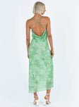 Princess Polly Cowl Neck  Pantano Maxi Dress Green