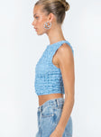 product Princess Polly Sleeveless Square Neck  Kendrick Top Blue