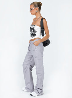 product Princess Polly High Waisted Pants  Miami Vice Pant Grey