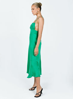 product Princess Polly Square Neck Square Neck Square Neck  Veno Midi Dress Green
