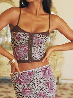 product Princess Polly Sleeveless Square Neck  Colton Corset Top Multi