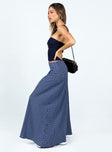 product Janee Maxi Skirt Navy Princess Polly  Maxi 