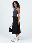 product Diviney Parachute Midi Skirt Black Princess Polly  Midi Skirts 