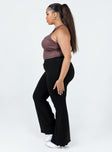 side view of model wearing Princess Polly The Rikki Pants Curve 