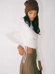 Jesica Sweater White Princess Polly  Cropped 