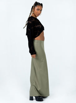 product Karley Low Waist Maxi Skirt Green Princess Polly  Maxi 